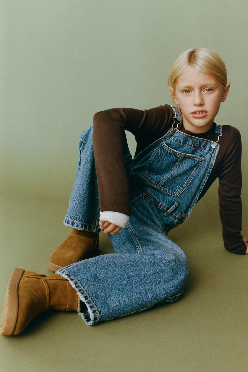 BOTTINE CUIR MOUTONNÉ