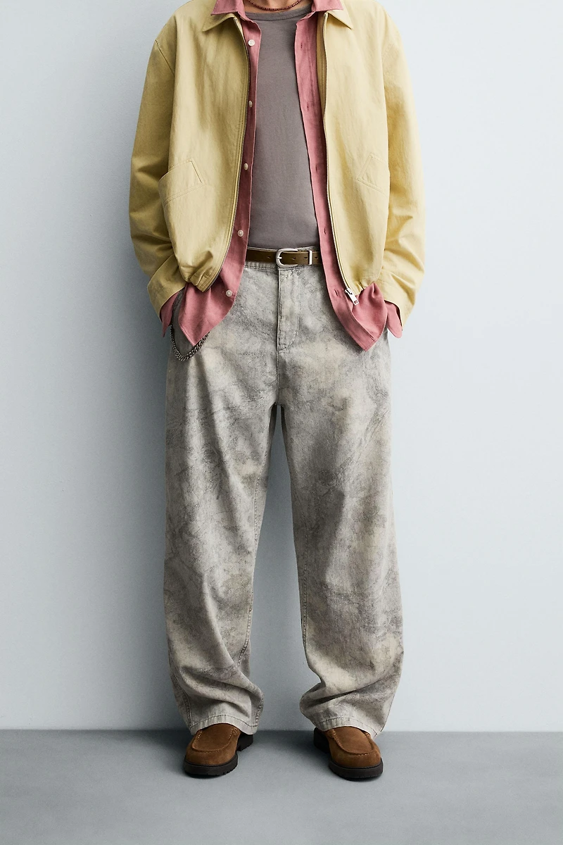 ABSTRACT PRINT RELAXED FIT PANTS