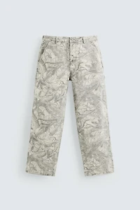 ABSTRACT PRINT CARPENTER PANTS