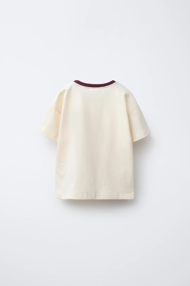 VARSITY BEAR EMBROIDERED T-SHIRT
