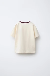 VARSITY BEAR EMBROIDERED T-SHIRT