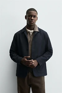 TEXTURED REGULAR FIT OVERSHIRT