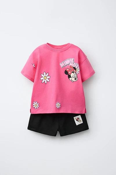 ENSEMBLE T-SHIRT ET BERMUDA MINNIE MOUSE © DISNEY