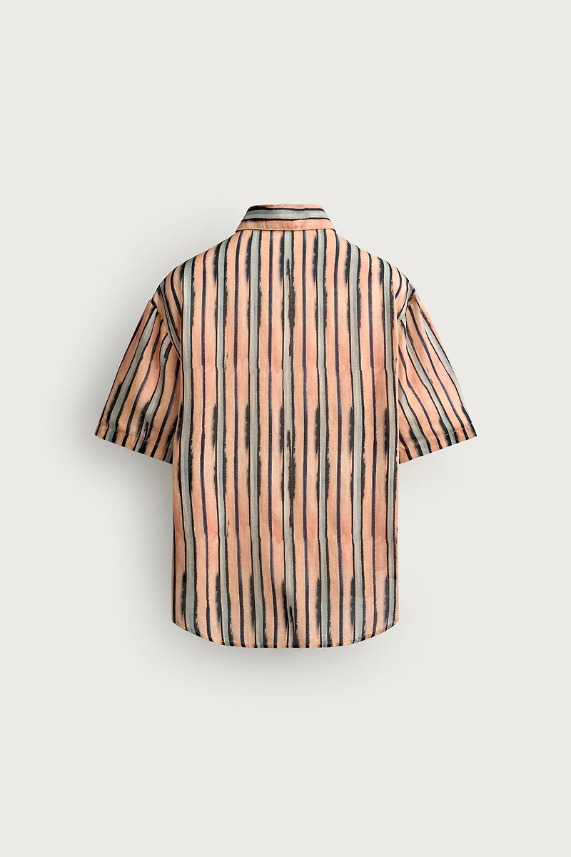 COTTON-VISCOSE STRIPED SHIRT