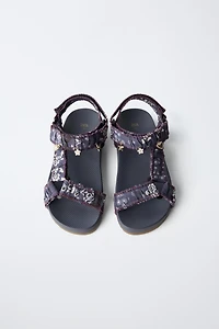 FLORAL TECHNICAL SANDALS