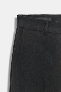 PANTALON À RAYURES TAILLE BASSE