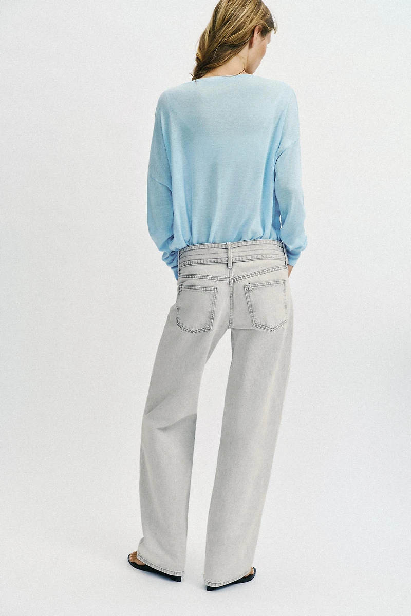 JEAN Z1975 DROIT TAILLE BASSE À CEINTURE