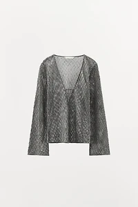 BEADED CROCHET TOP