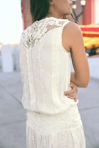 LIMITED EDITION EMBROIDERED LACE BEADED DRESS