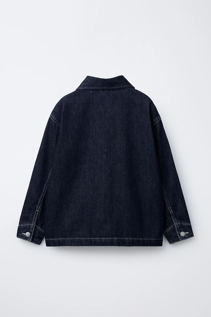 DENIM JACKET WITH LABEL