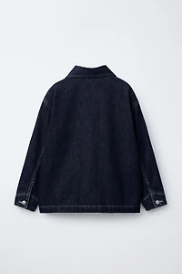 DENIM JACKET WITH LABEL