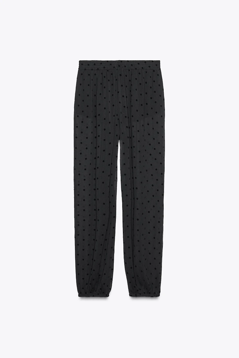 PANTALON BOUFFANT À POIS