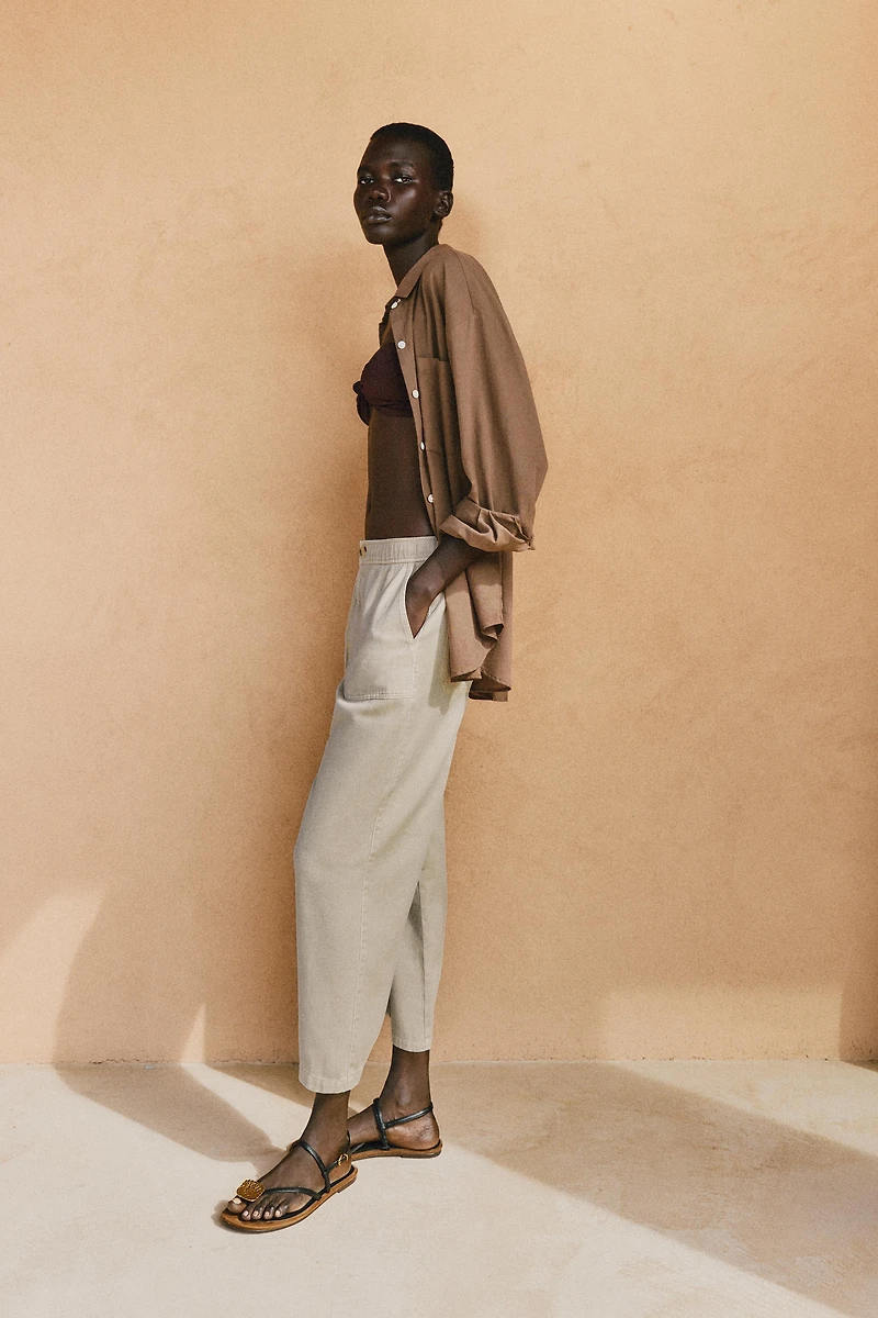 ELASTIC WAIST PANTS