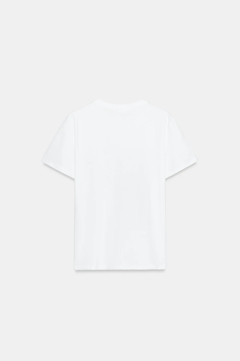 T-SHIRT MÉTALLISÉ MANCHES COURTES