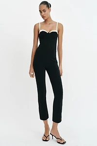 FLARE LEGGINGS WITH SEAM DETAIL