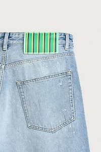 RIPPED BAGGY FIT JEANS