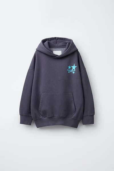 SWEAT À CAPUCHE IMPRIMÉ ÉTOILE