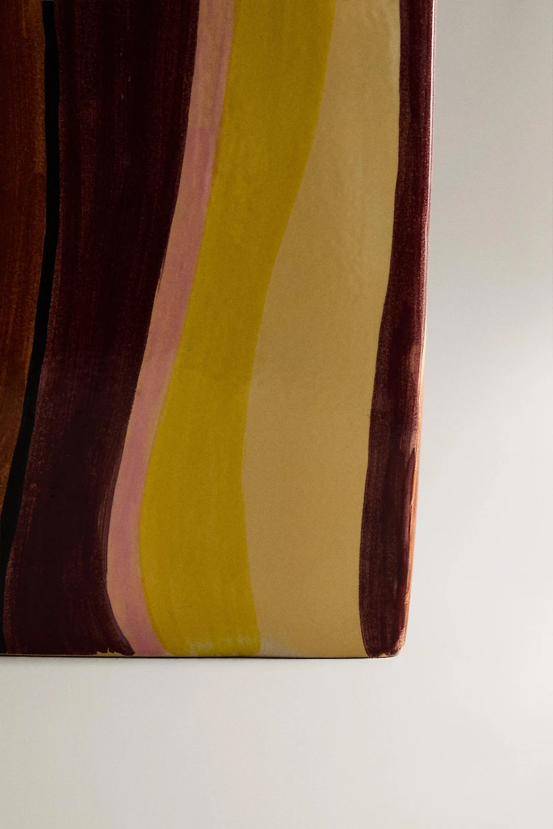 VASE CÉRAMIQUE RAYURES X COLLAGERIE