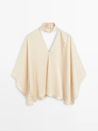 Flowing V-neck blouse - STUDIO