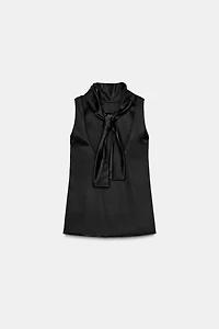 ZW COLLECTION SATIN EFFECT SLEEVELESS TOP