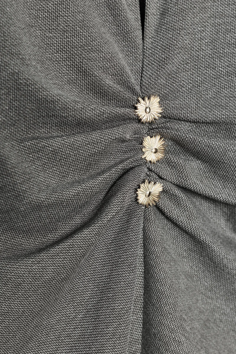 PIQUÉ BUTTON TOP