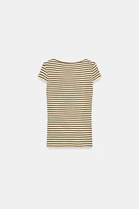 STRIPED SHORT SLEEVE T-SHIRT