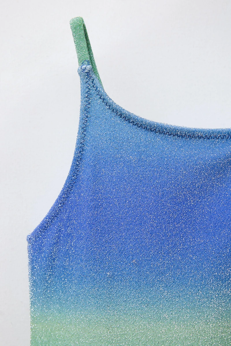 6-14 ANS/ MAILLOT DE BAIN UNE PIÈCE BRILLANT