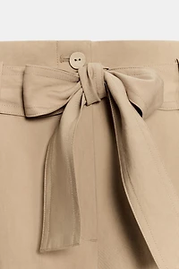 TIE-BELT SHORTS