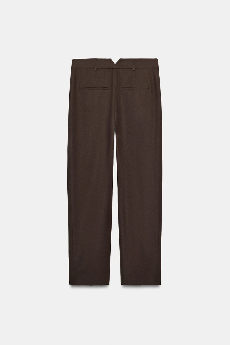 PLEATED WOOL PANTS ZW COLLECTION