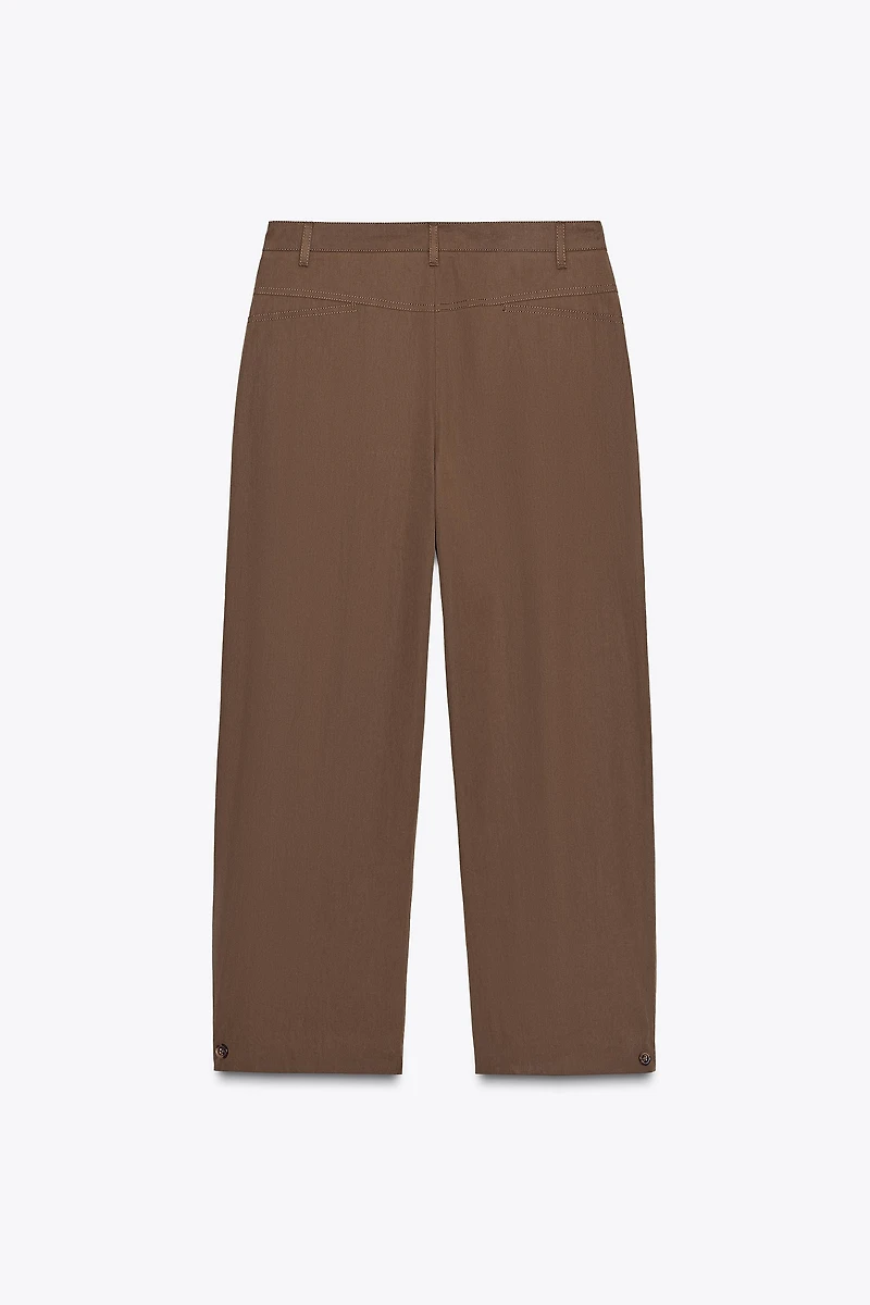 ZW COLLECTION PLEATED PANTS WITH LOOPS