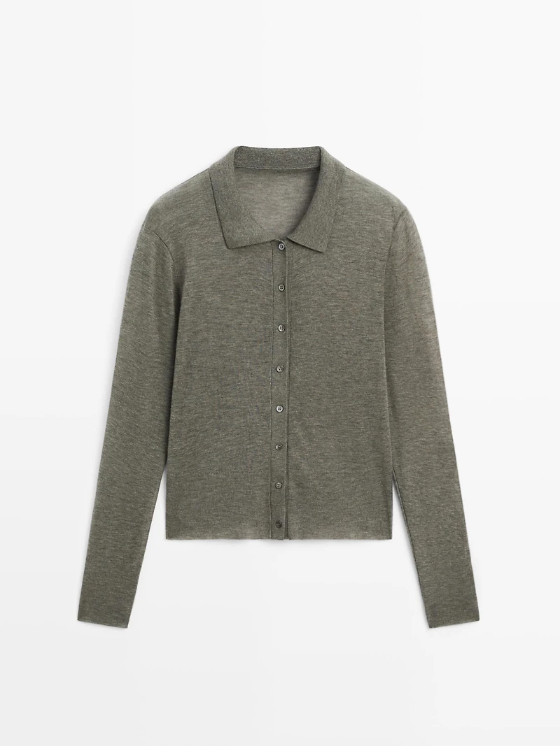 Wool knit cardigan - Studio