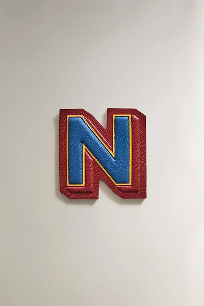 LEATHER LETTER N PATCH