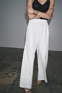 ZW COLLECTION TECHNICAL EFFECT PLEATED PANTS