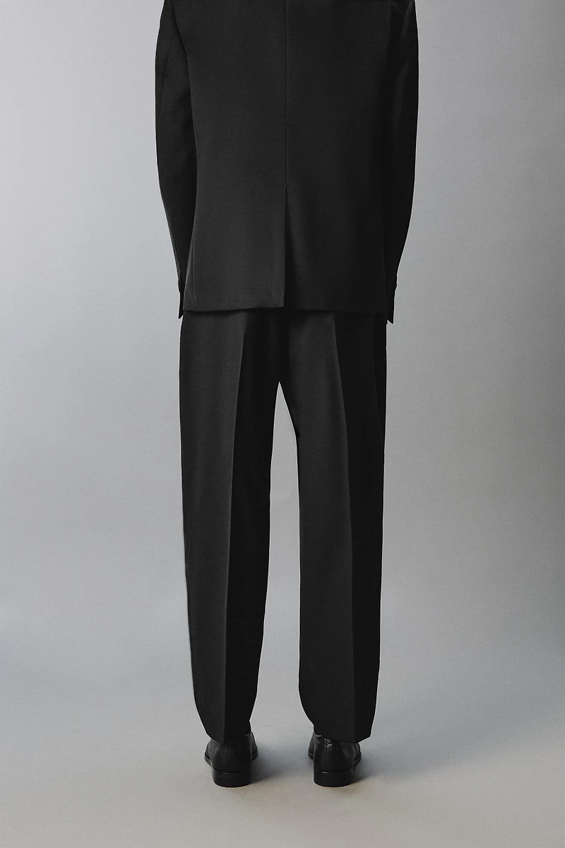 100% WOOL SUIT PANTS