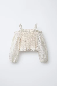 SPARKLY ELASTICIZED TOP