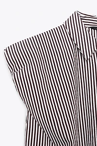 STRIPED SLEEVELESS SHIRT