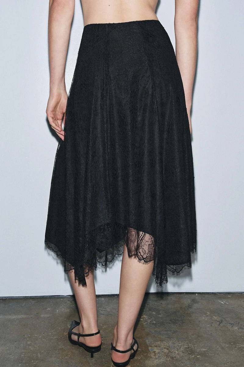 LACE MIDI SKIRT ZW COLLECTION