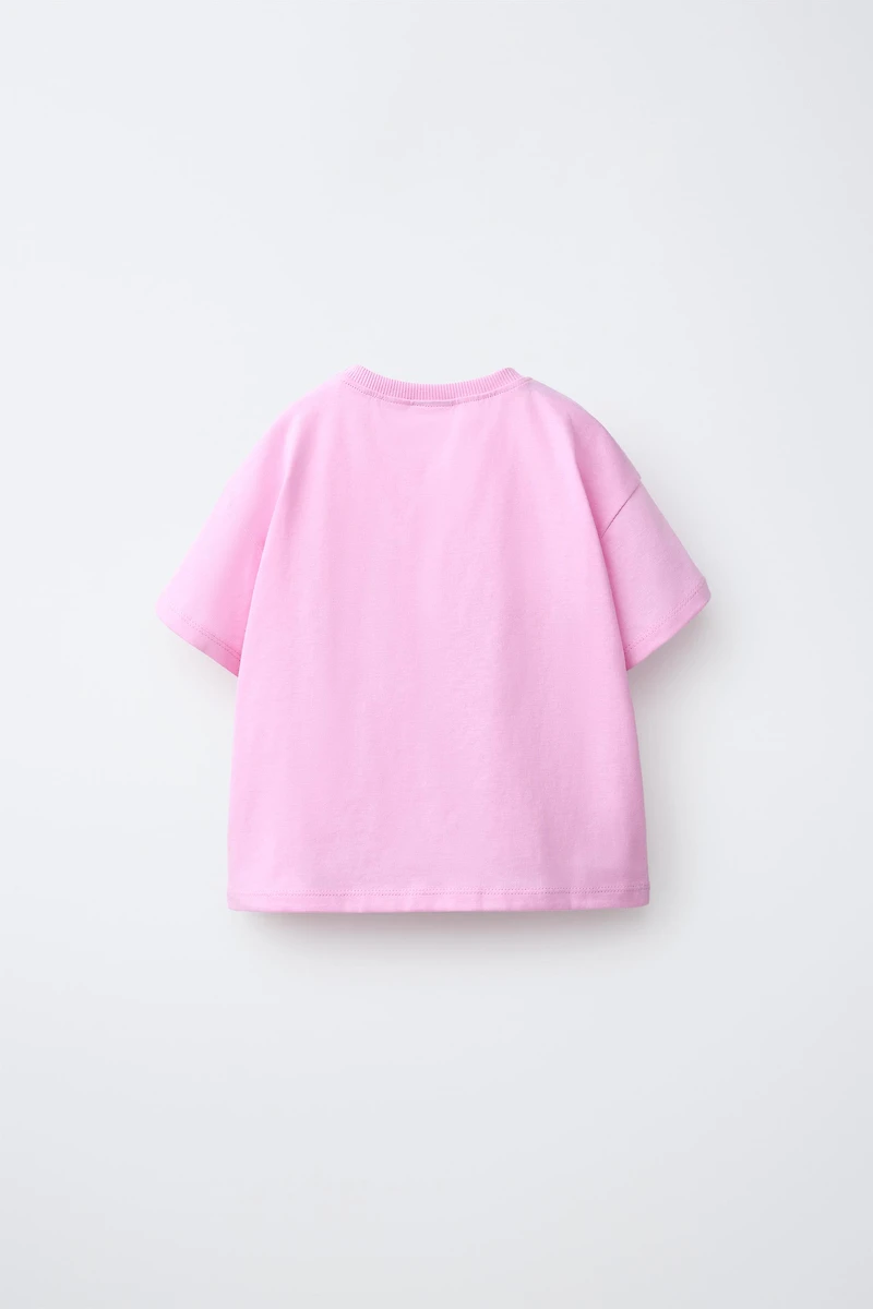 CROCHET FLOWER POCKET T-SHIRT