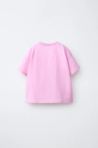 CROCHET FLOWER POCKET T-SHIRT