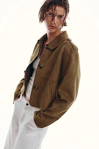 VESTE COURTE EFFET DAIM