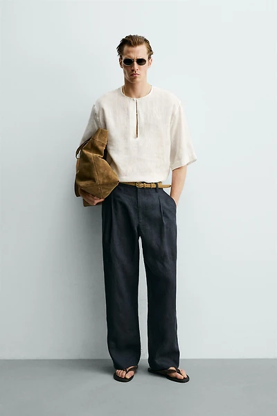 CHEMISE RELAXED FIT 100% LIN