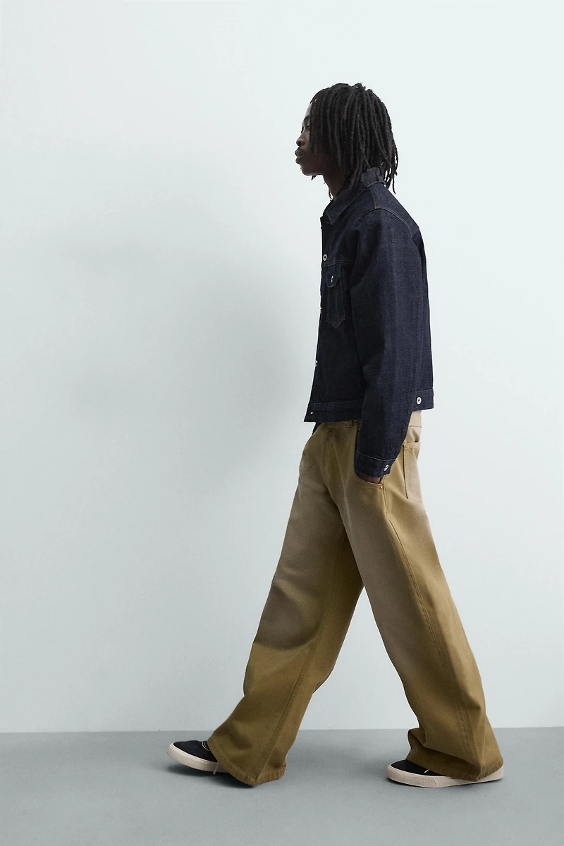 WASHED BALLOON FIT JEANS