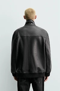 ORIGINS RELAXED FIT NAPPA LEATHER JACKET