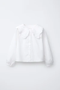 EMBROIDERED COLLAR SHIRT