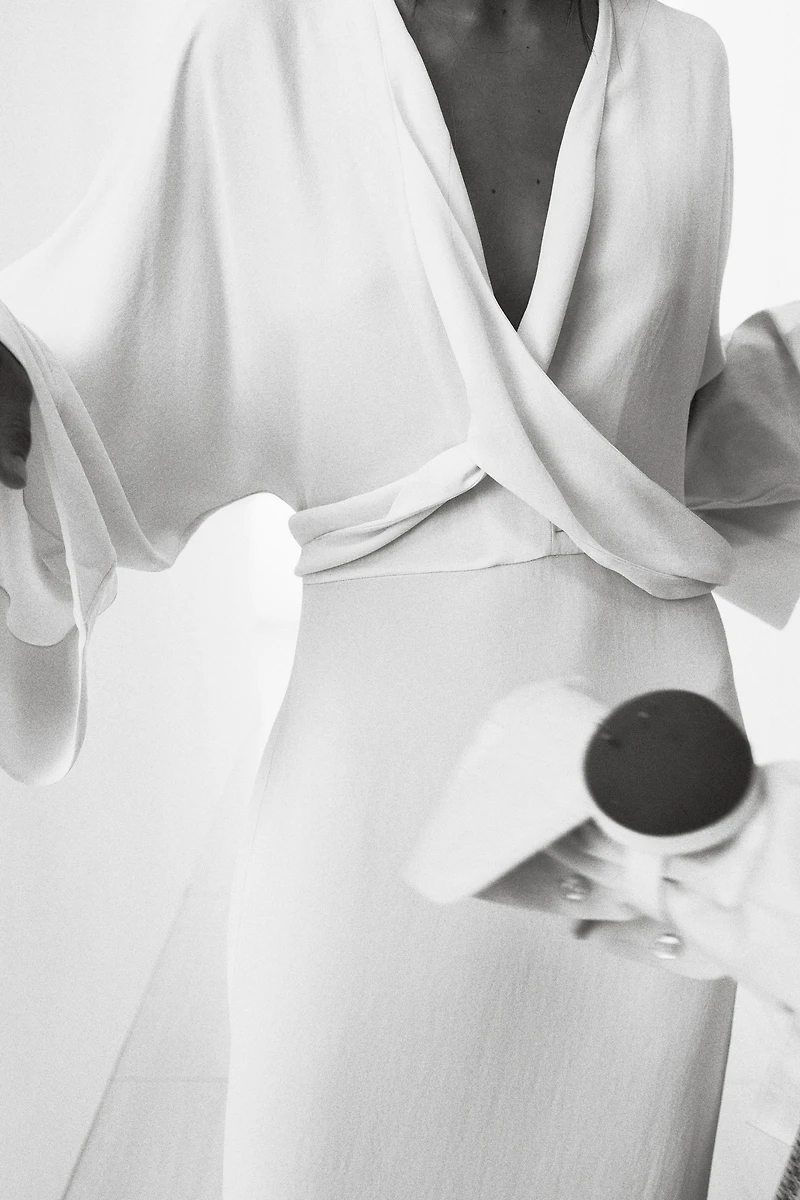 ROBE MIDI À NŒUDS ZW COLLECTION
