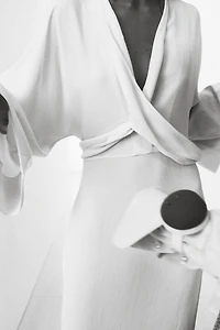 ROBE MIDI À NŒUDS ZW COLLECTION
