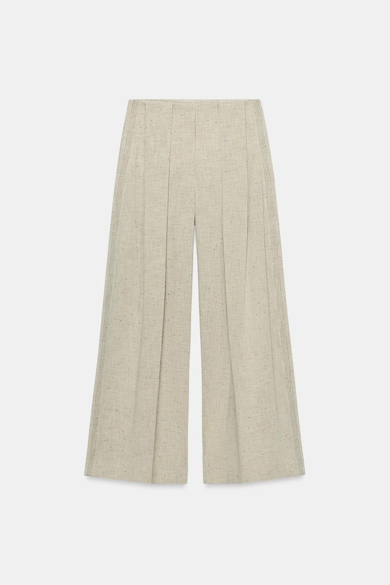 ZW COLLECTION TOPSTITCHED STRAIGHT LEG PANTS