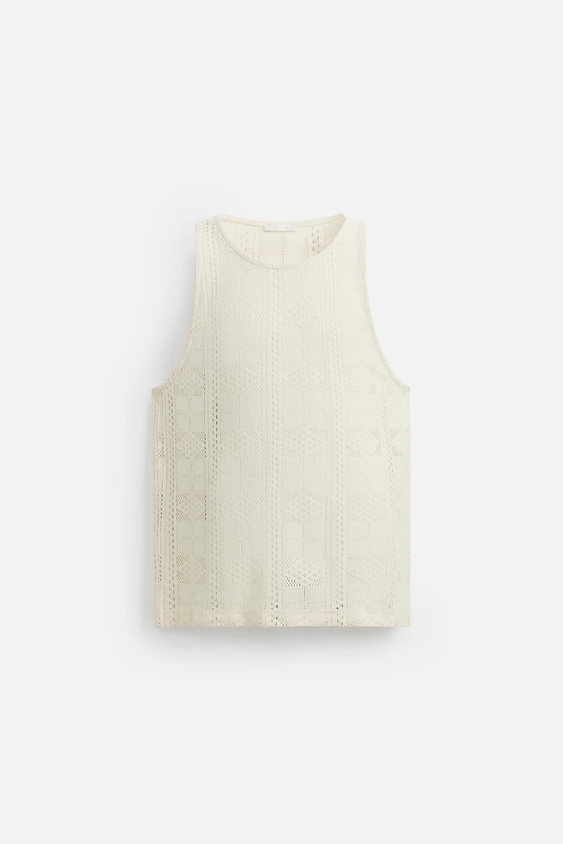 T-SHIRT DÉBARDEUR RÉSILLE