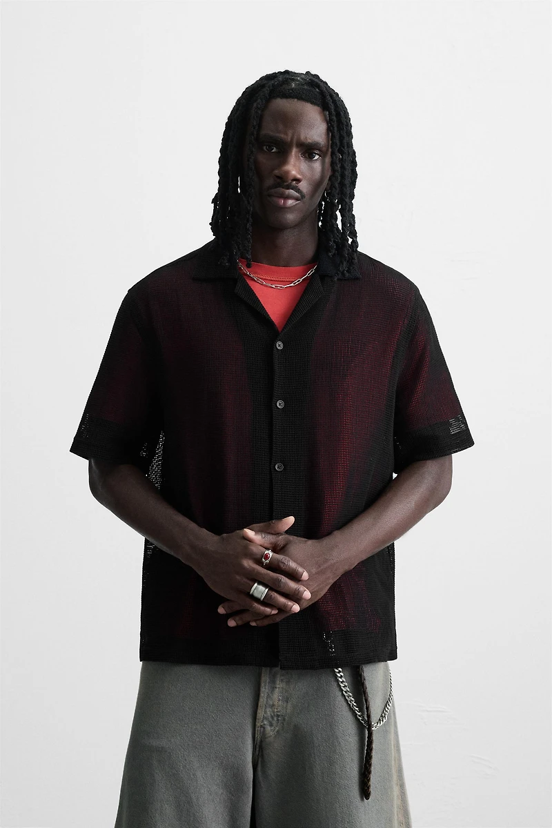 CHEMISE STRUCTURE OUVERTE
