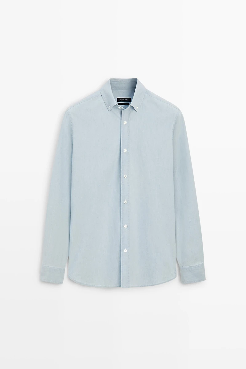 100% cotton denim shirt